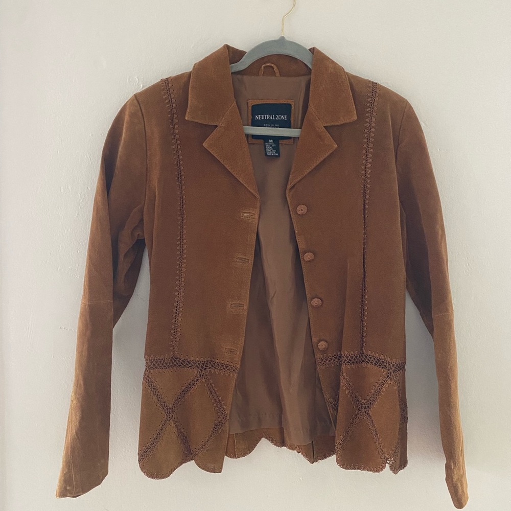 Vintage Western Leather - Neutral Zone - Brown Jacket